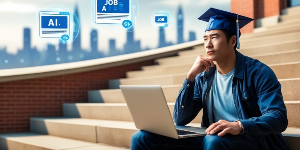 Student questioning the value of formal education in an AI-driven future